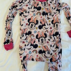 Little Sleepies Minnie Mouse Pajama Set with Pink Accents